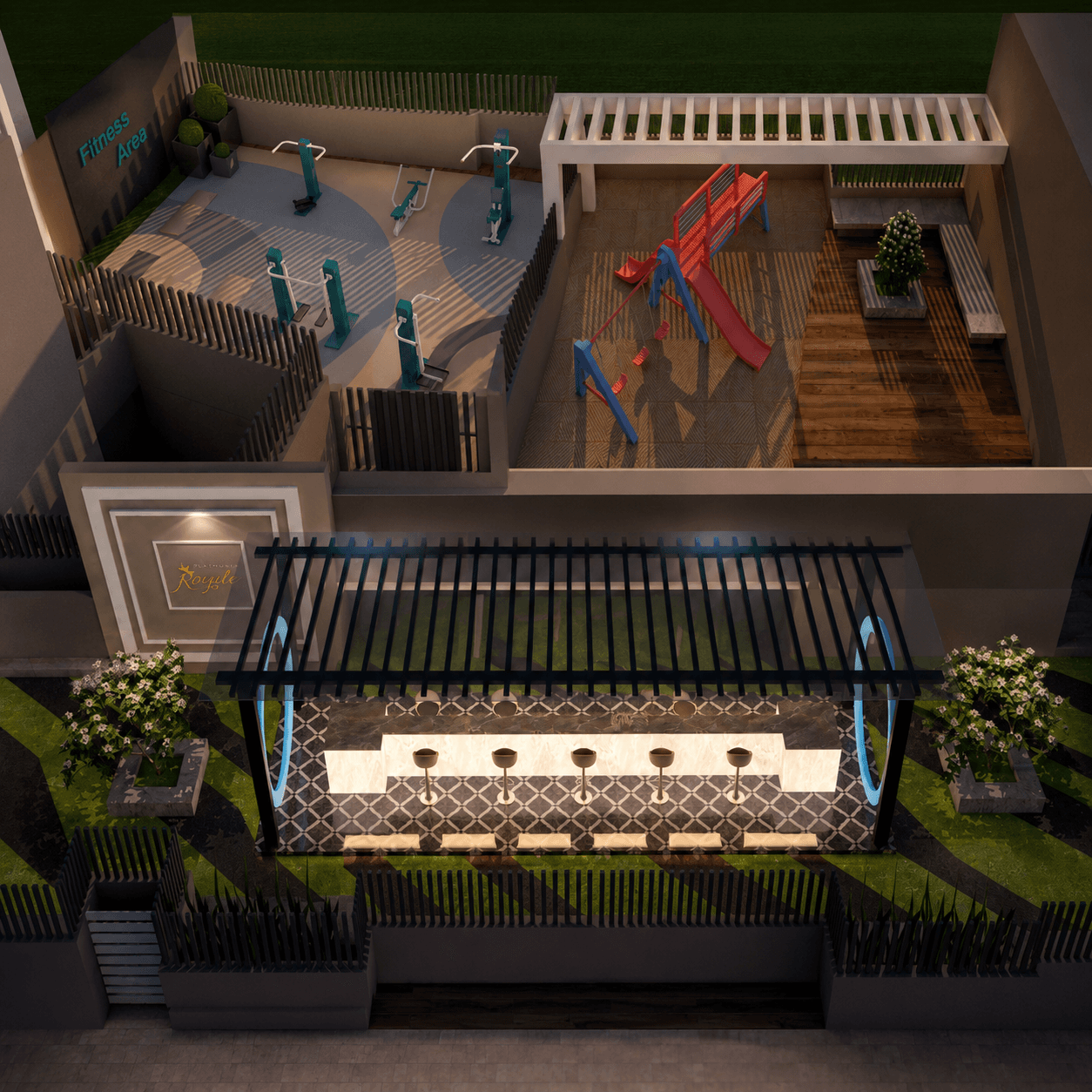 Rooftop Fitness Area