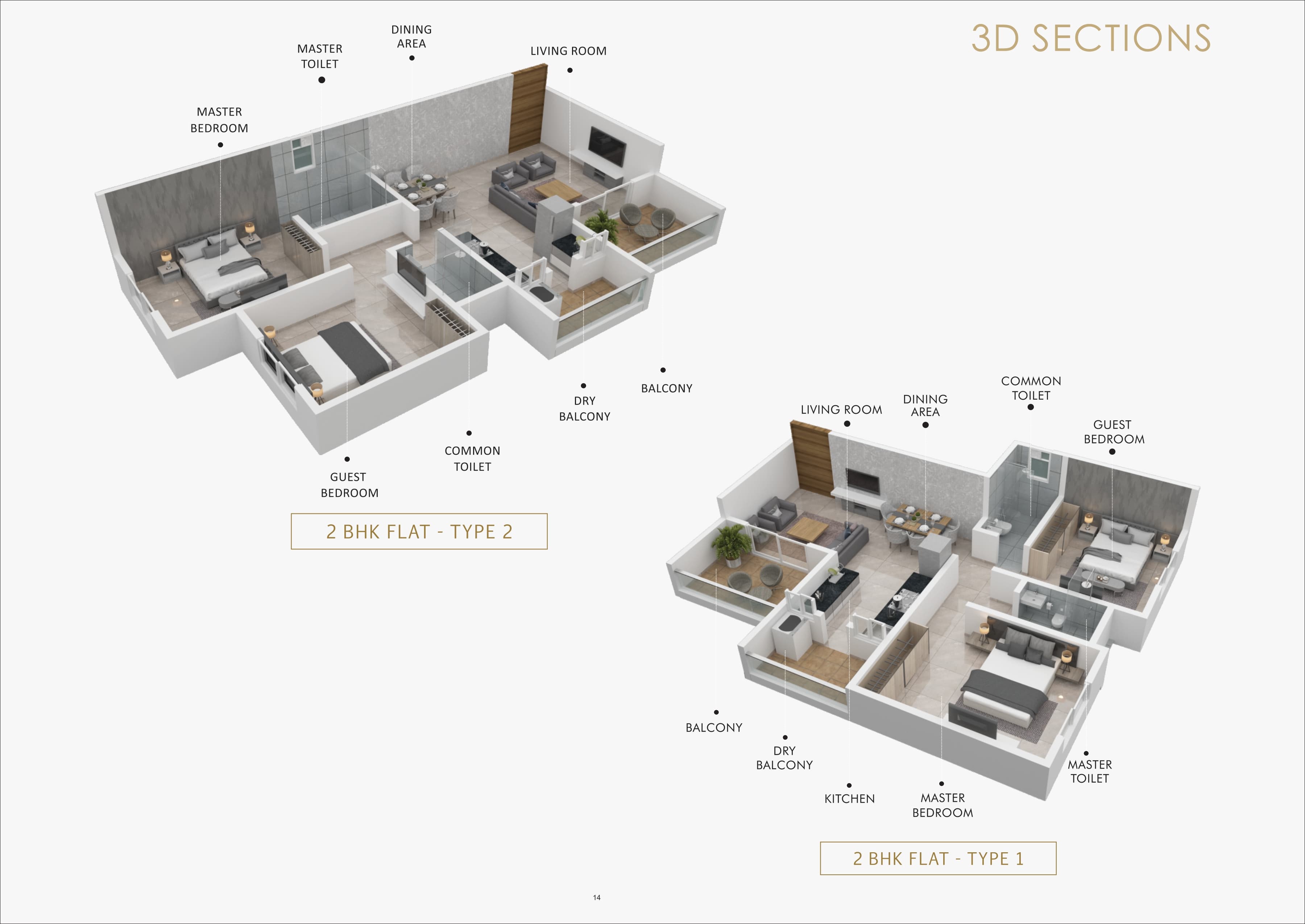 Platinum Royale Premium 2 BHK Floor Plan 2 Floor Plan